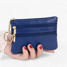 bags : Schoudertas voor Vrouwen Dames - Compakt en Elegant met Drie Ritsen - Rood in donkerblauw van Pantino