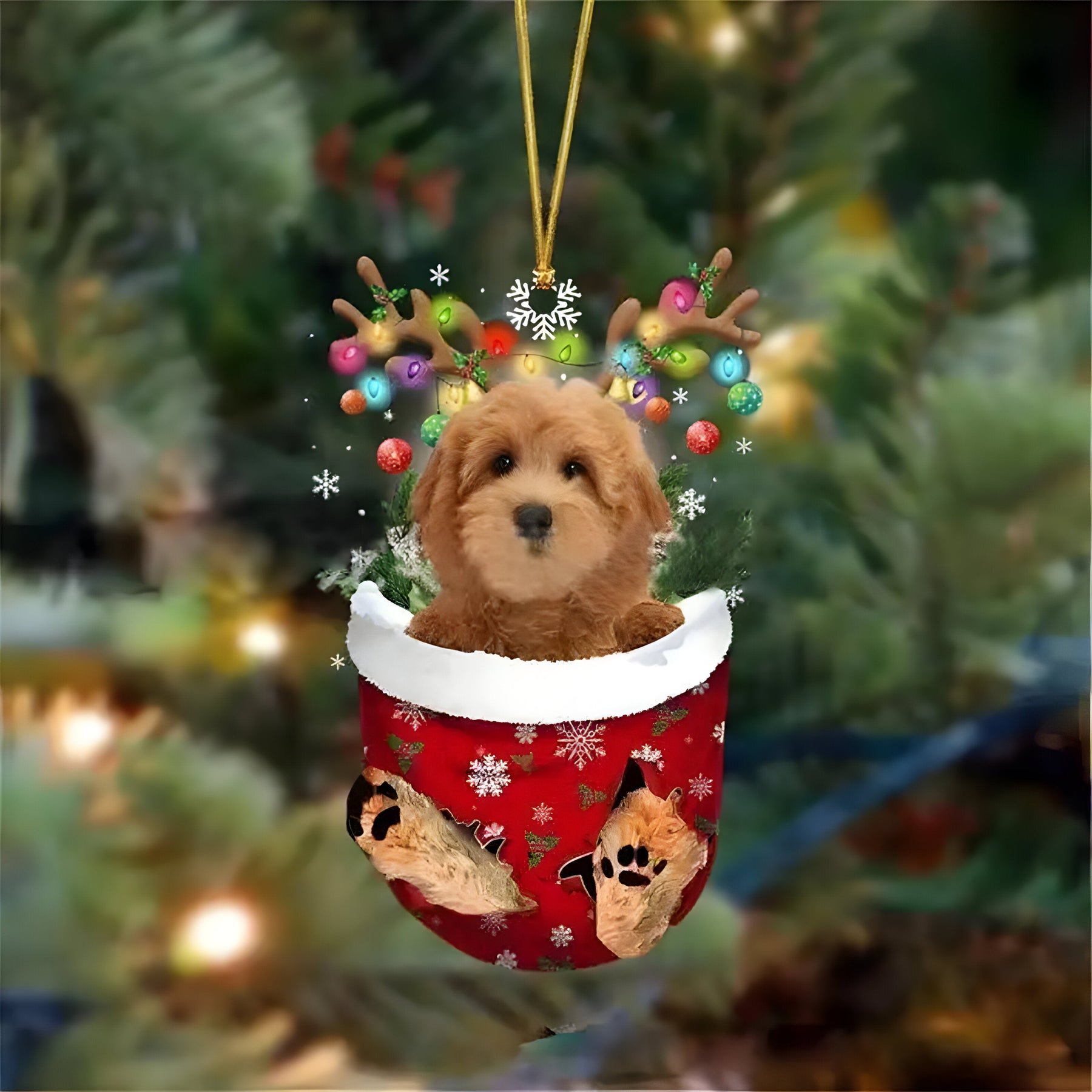 pets : Schattige Pupp Decoratie - Kerstboom Hangertje Hond - Feestelijke Charme en Cadeau voor Hondenliefhebbers in Stijl W van Pantino