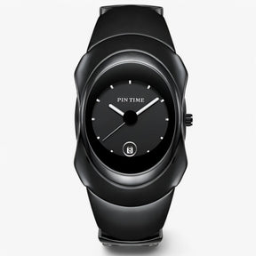 watches : Horloge S Glanzend Rood - Luxe Lichtgevend in Glanzend zwart van Pantino