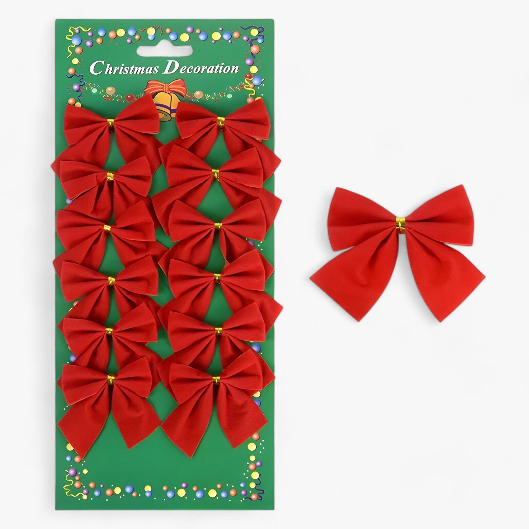 home & garden : Mini Pendentifs Rode en Gouden Strikken - Perfect voor DIY en Cadeauversiering - Zilver in Rood 24 stukken (2 pakketten) van Pantino