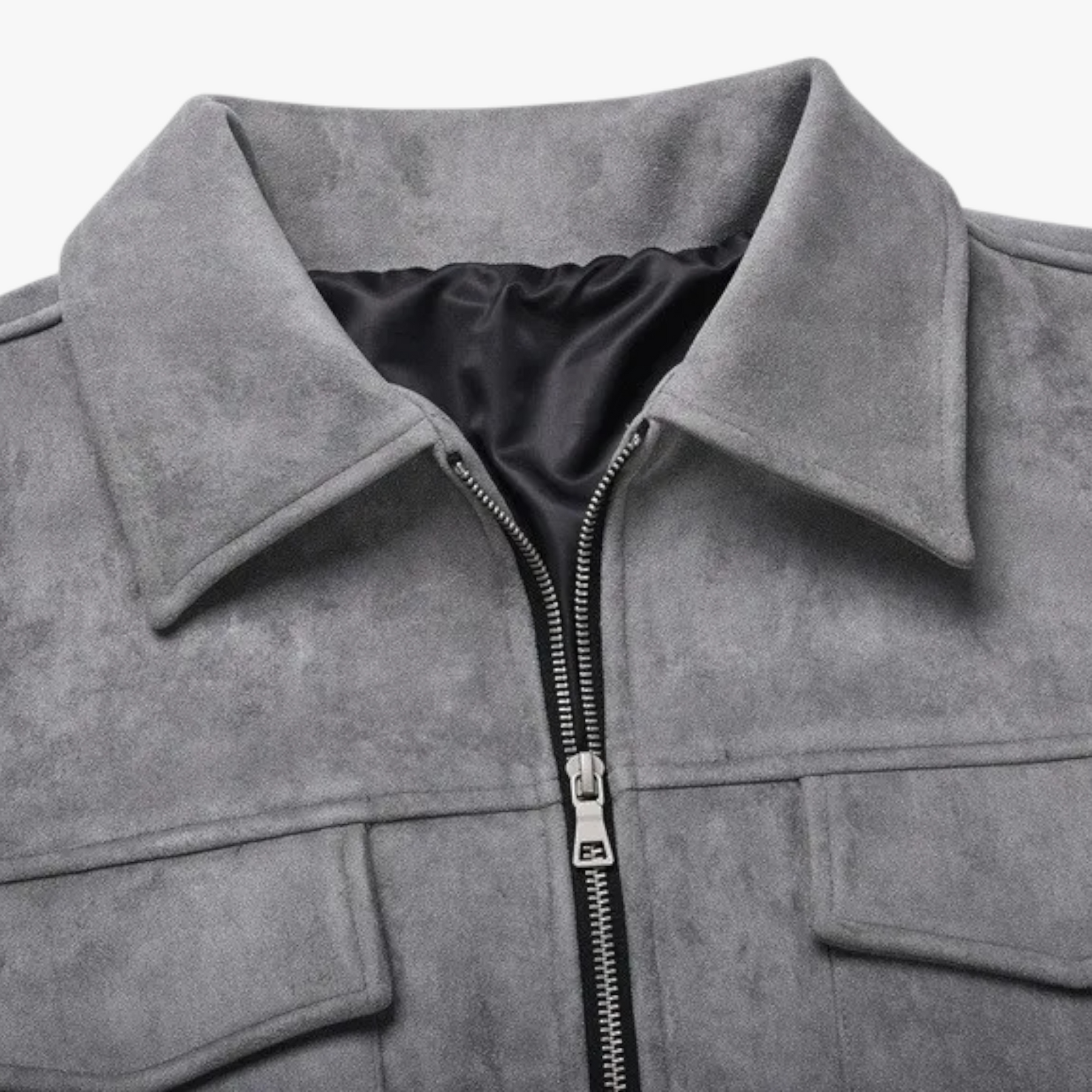 Herenjassen en -jassen : Heren Casual Multi Pocket Jas - Grijs in van Pantino