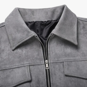 Herenjassen en -jassen : Heren Casual Multi Pocket Jas - Grijs in van Pantino