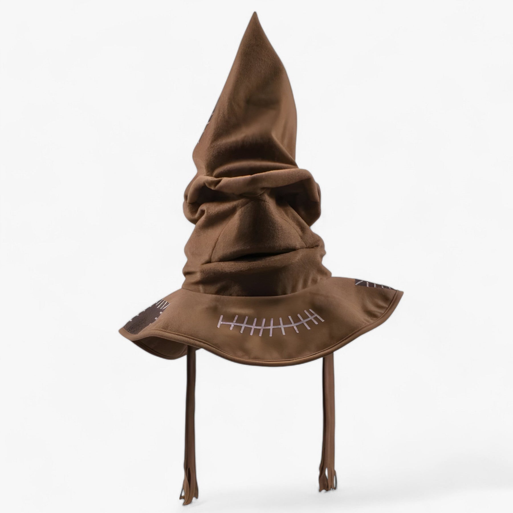 Hat : Hoed Dames Kastanjebruin - Heksenhoed van Zweinsteins - Unisex Accessoire voor Halloween Kostuum in kastanjebruin van Pantino