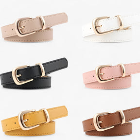 Belt : Riem Roze Haakjes - Elegant PU Leren van 2,4 Cm - Perfect voor Elke Outfit in van Pantino