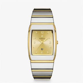 watches : Horloge Heren Goud Zilver - Casual Luxe Herenhorloge in Goud zilver van Pantino