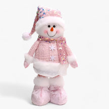 home & garden : Fantastische Winter - Kerstdecoraties Benodigdheden Sneeuwman Oude Roze - Voeg een Beetje Magie Toe aan Uw Interieur in Sneeuwpop 1STK van Pantino