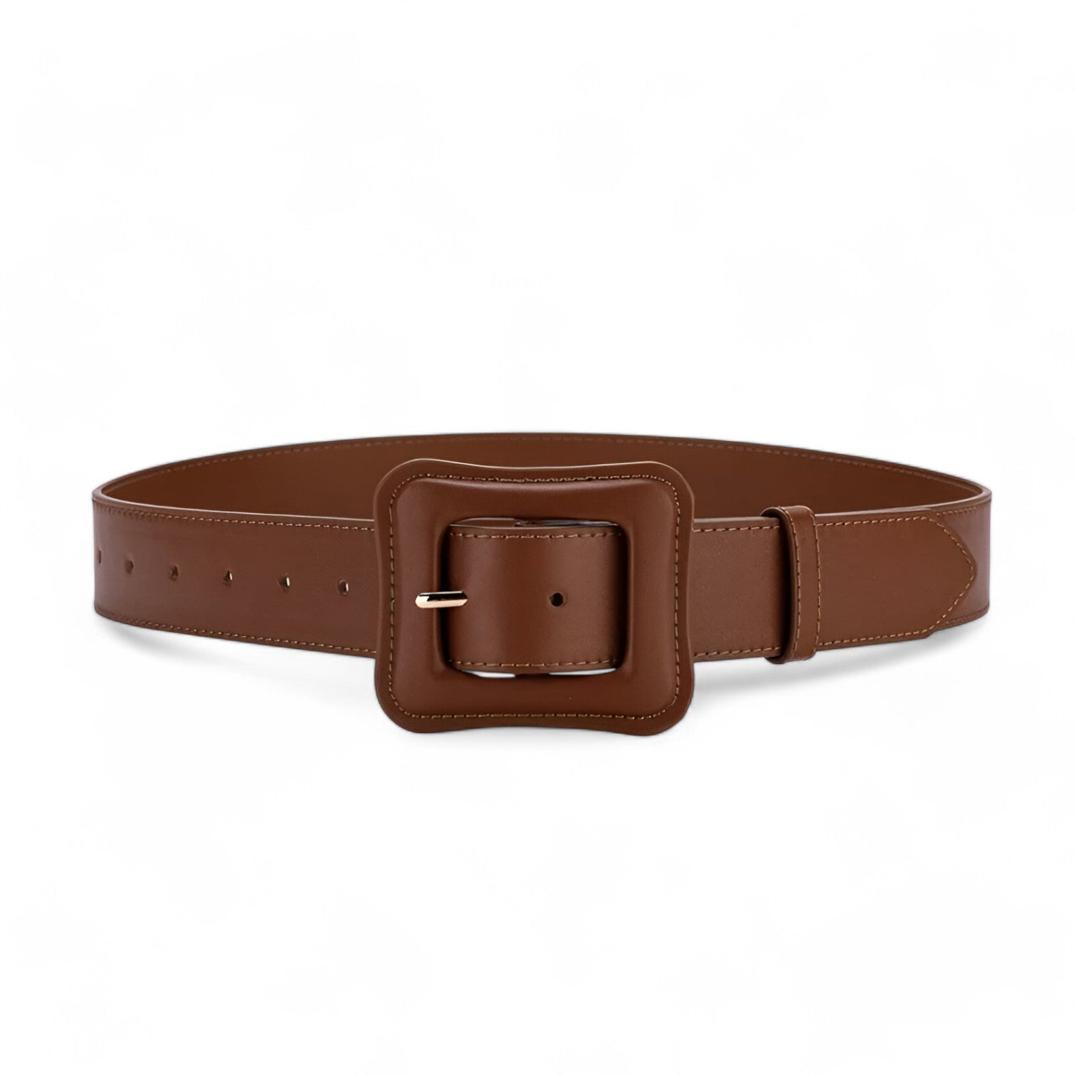 Belt : Riem Bruin - Brede Leren - De Onveranderlijke Charme van de Tijd in Koffie 100cm van Pantino