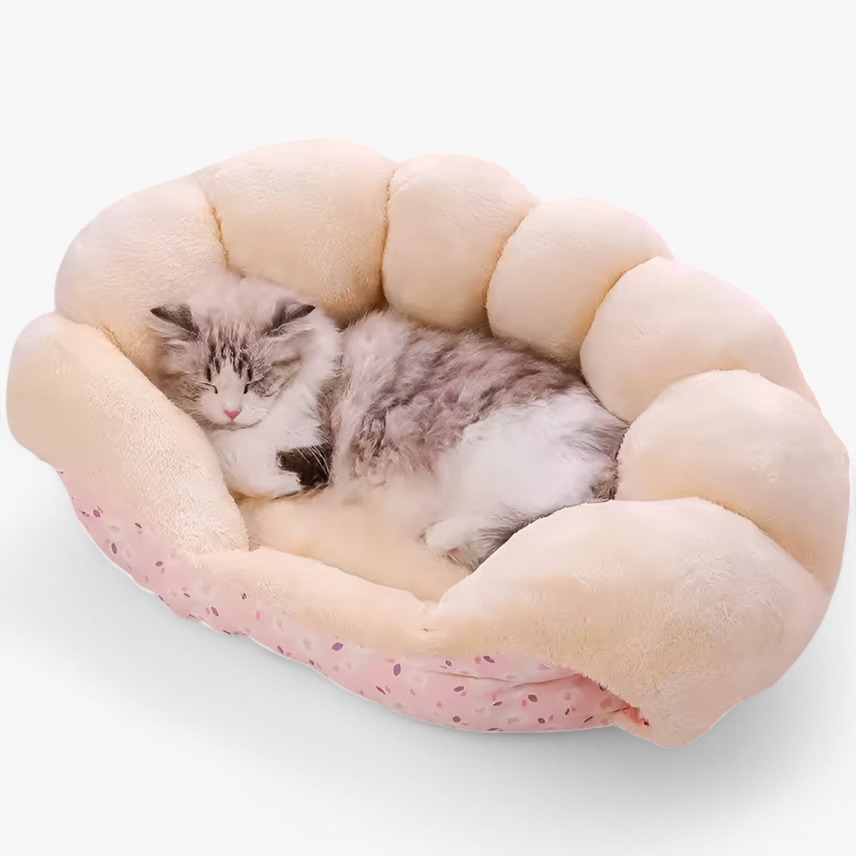 pets : Warm en Gezellig Winterkattenbed - Roze in van Pantino
