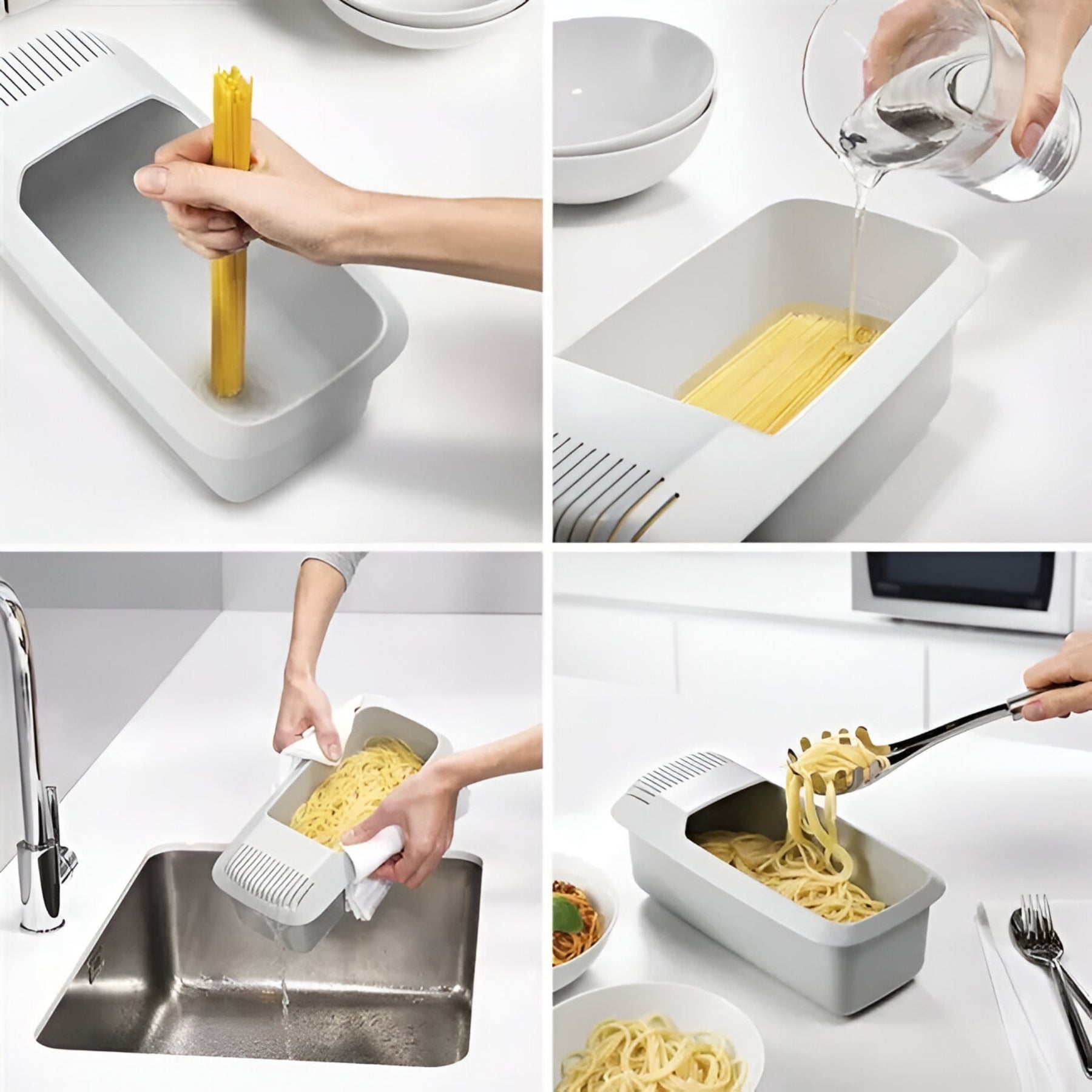 home & garden : Efficiënt, Mess-Free Keukenhulpmiddel - Wit in van Pantino