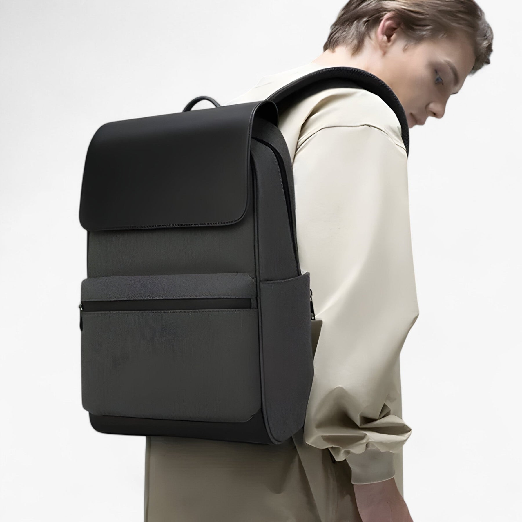 bags : Rugzak Zwart - Edge Pro Mat in van Pantino