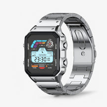 watches : Smartwatch Aw38 Gouden Roze - Hoogwaardige Premium in AW38 Zilver van Pantino