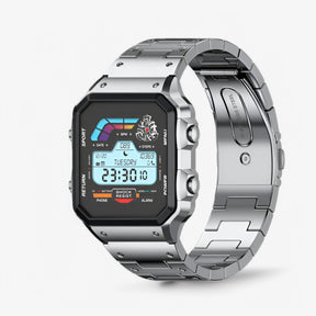 watches : Smartwatch Aw38 Gouden Roze - Hoogwaardige Premium in AW38 Zilver van Pantino