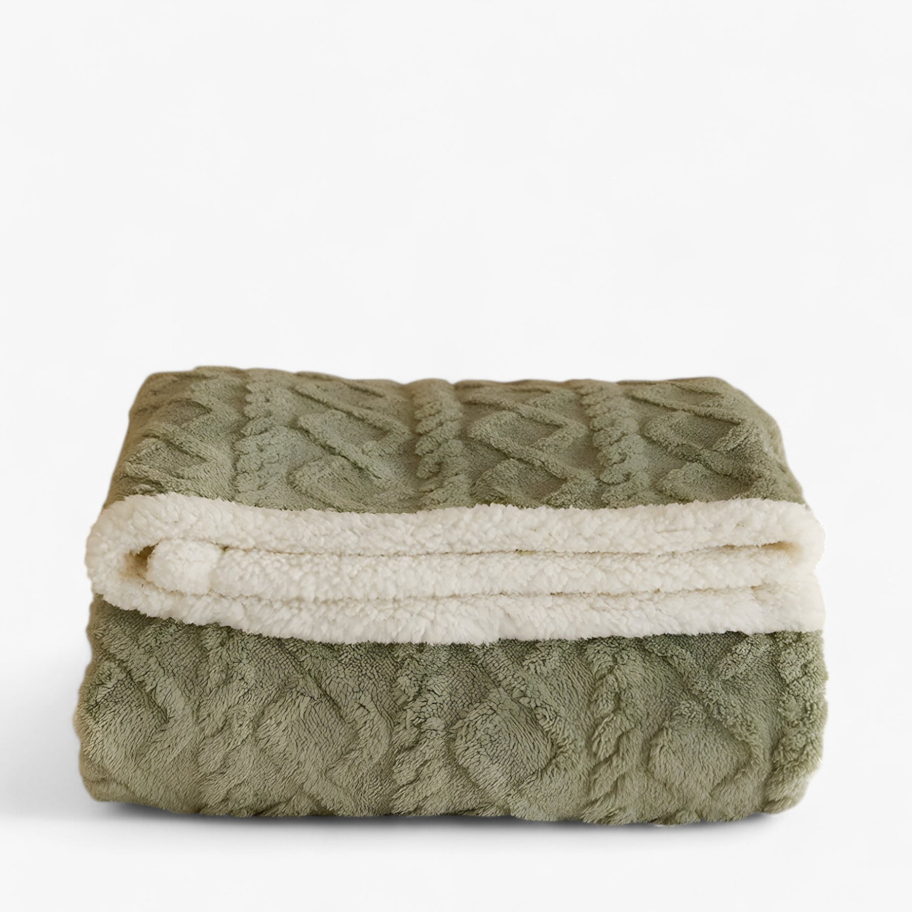 home & garden : Multifunctionele Deken - Comfortabel en Stijlvol voor Thuis of Reizen - Groen in Groen van Pantino