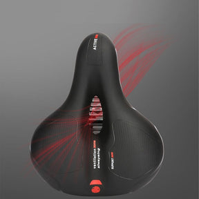 outdoor equipment : Fietszadel Rood - Breed Schokabsorberend Extra Comfort - Foam in van Pantino