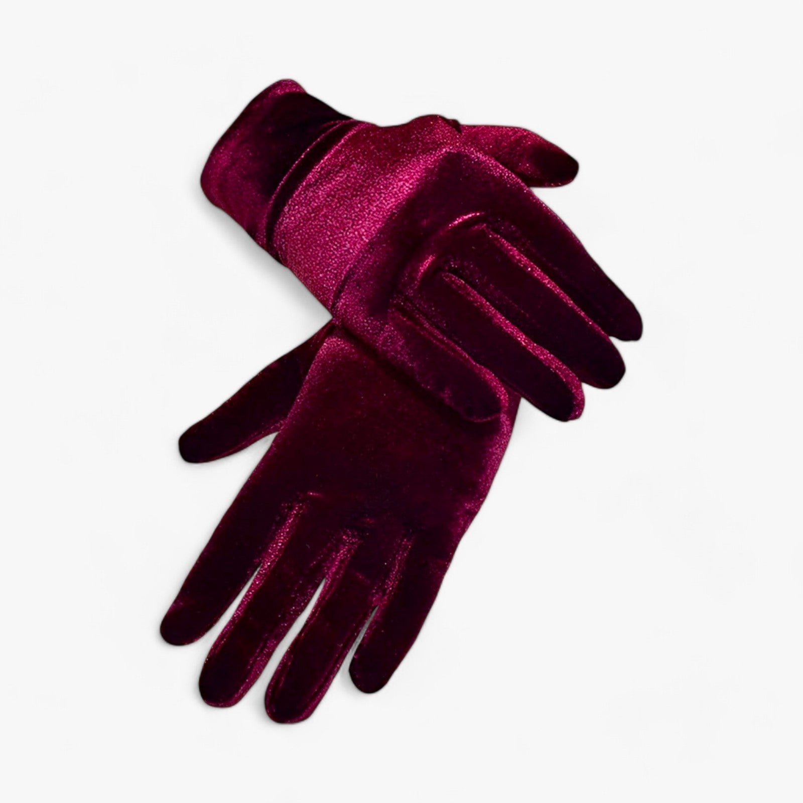 Winter Gloves : Handschoenen Bordeaux - Winterhandschoenen van Fluweel - Zachte en Comfortabele Bescherming voor Alle Vingers in Bordeaux Één maat van Pantino