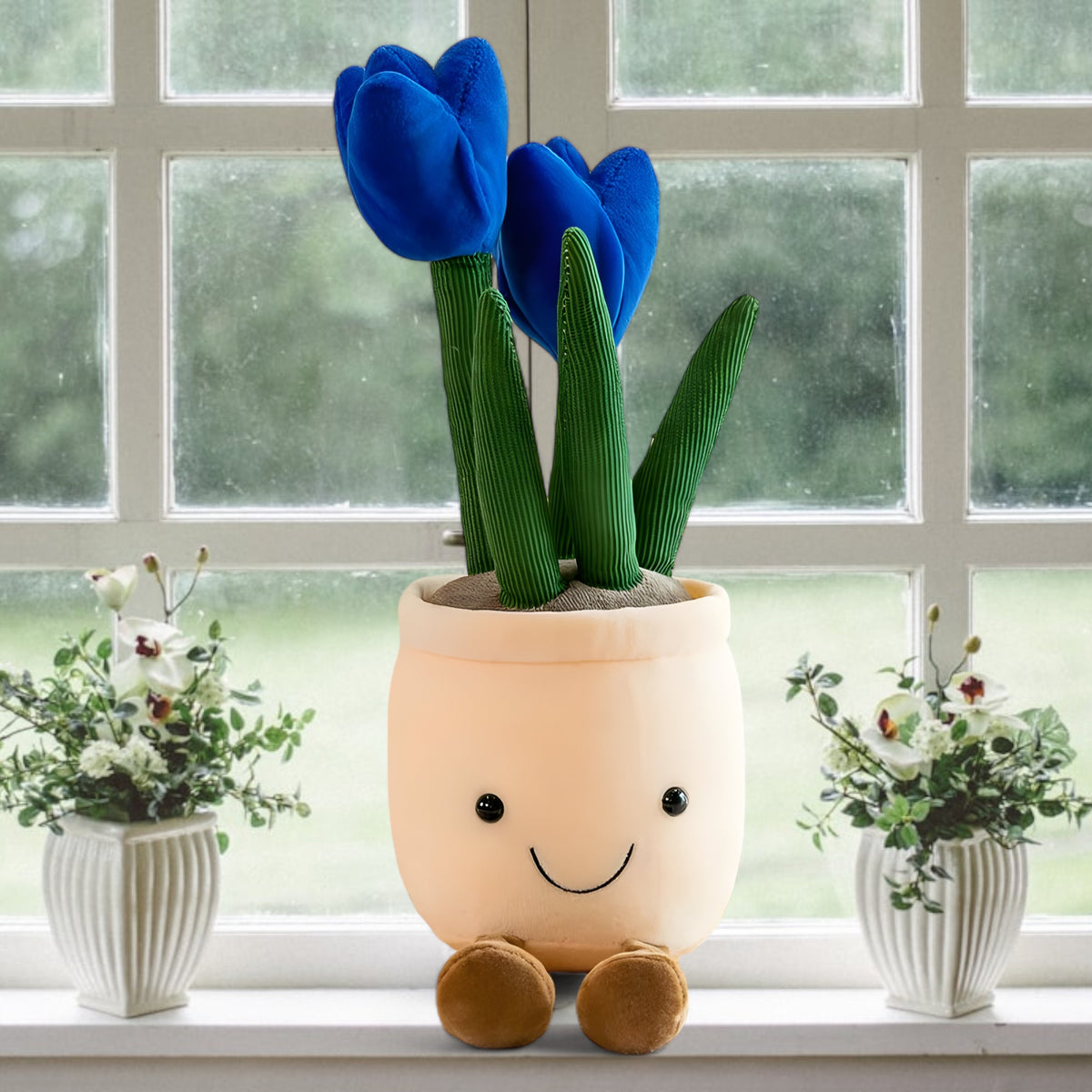 home & garden : Pluche Vetplanten Schattige Charme - Blauw in van Pantino