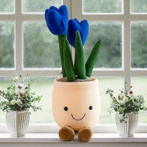 home & garden : Pluche Vetplanten Schattige Charme - Blauw in van Pantino