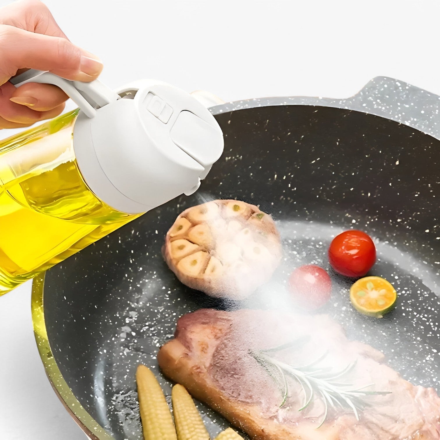 Oil Sprayer : 2-in-1 Olie Spray & Gieter - Precisiedosering, Minder Verspilling in van Pantino