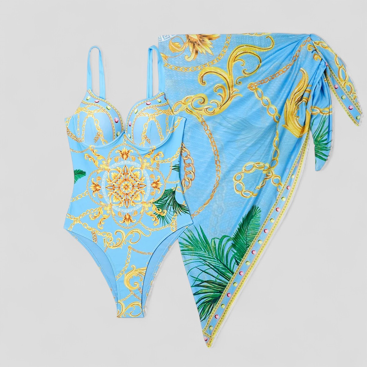 Dames Badpak Zwart V-hals, Brede Bandjes, Volledige Bedekking - S-XL