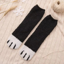 Socks : ComfyPaw - Laat Je Voeten Genieten van Ultiem Comfort - Gevlekt Zwart in Zwart van Pantino