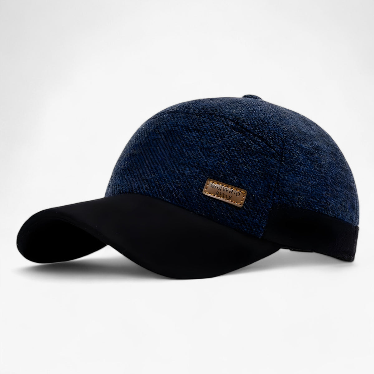 Baseball Cap : Vintage Baseballpet - Stijlvolle Warmte en Oorbescherming - Blauw in Blauw 56-61cm van Pantino