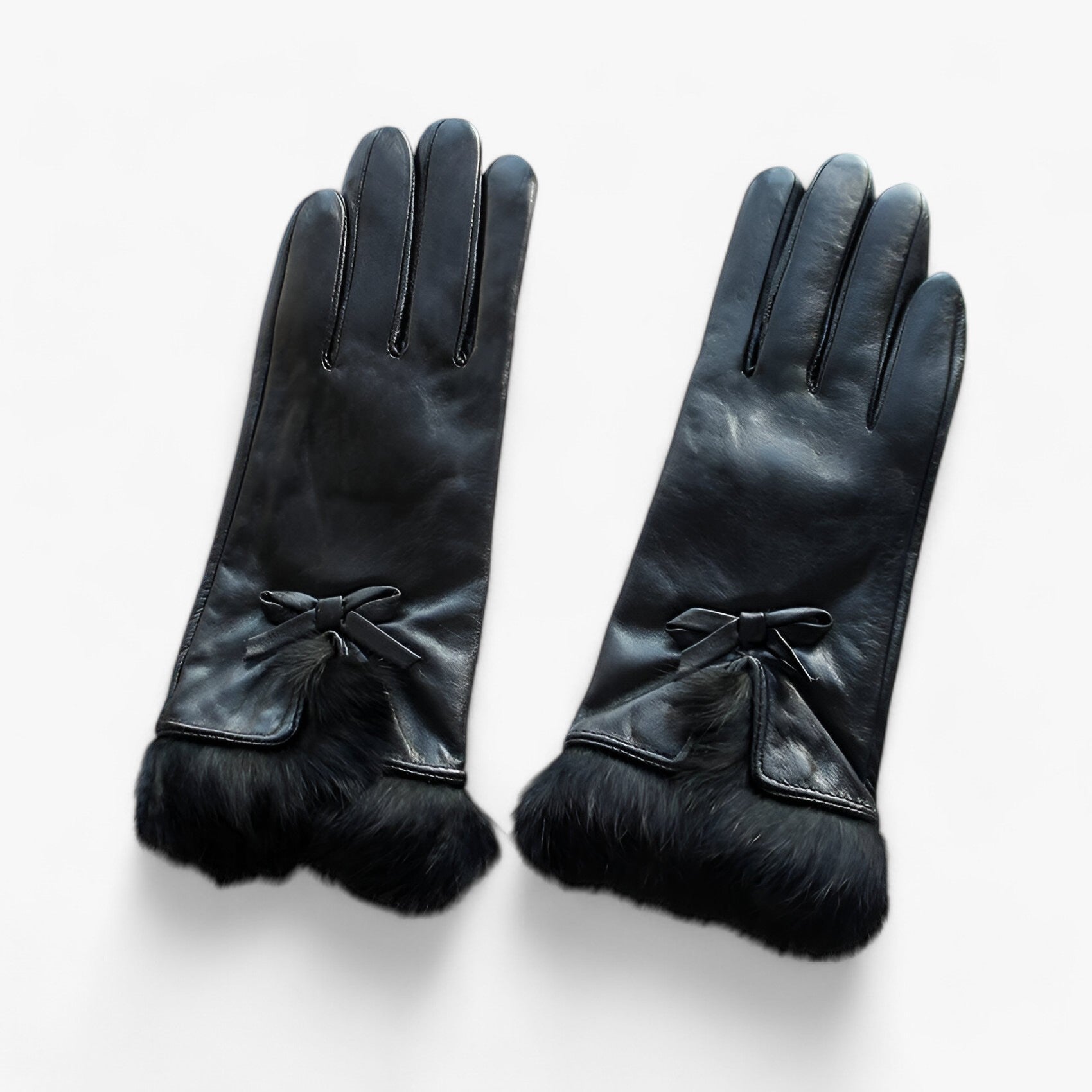Gloves : Handschoenen Zwart - Warme Leren - Comfort en Stijl in van Pantino