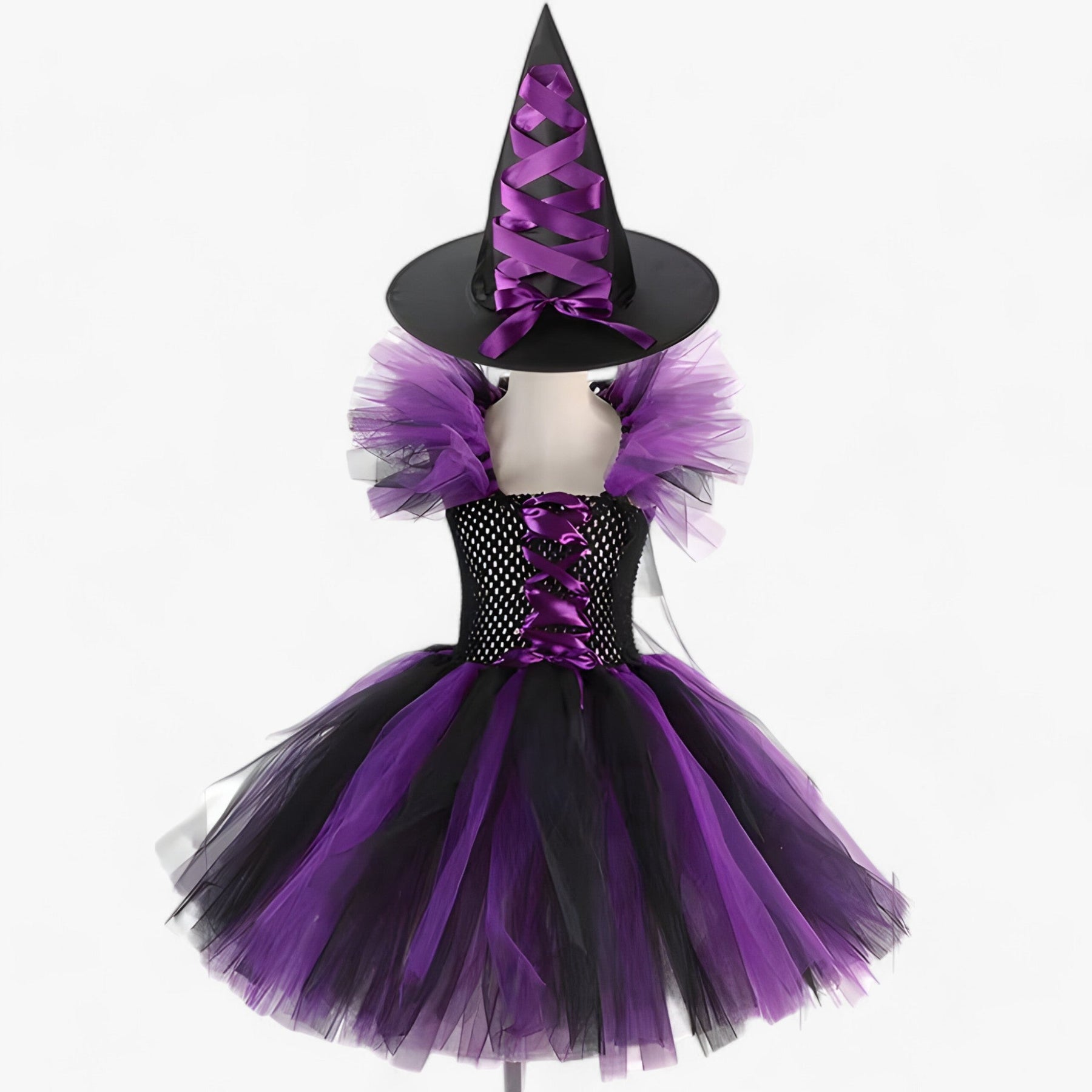 Costume Set : Tutu Jurk en Accessoires voor Halloween en Carnaval in Heksstijl A van Pantino