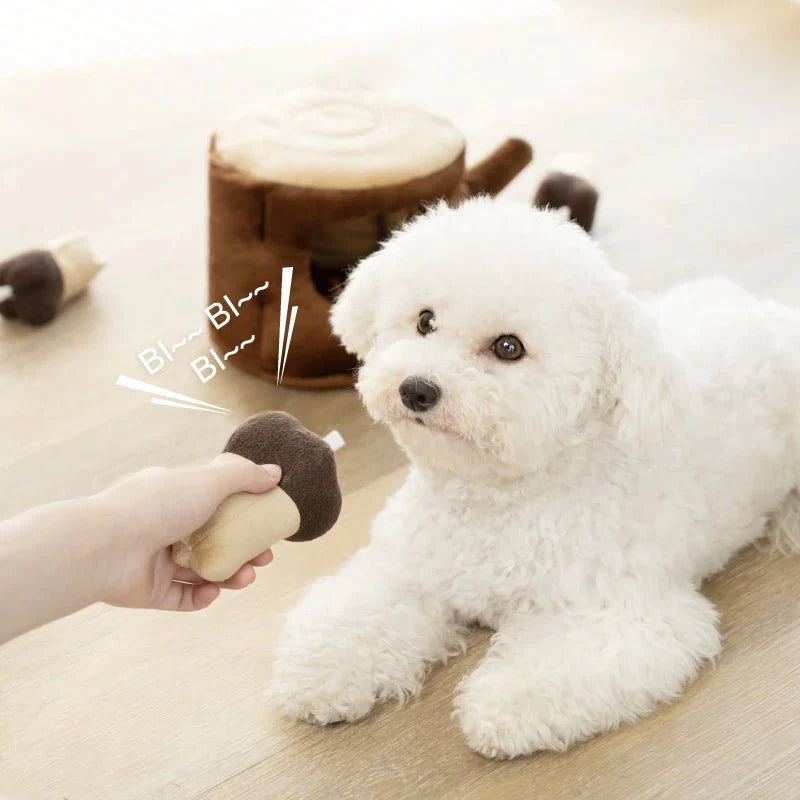 pets : Interactief Snuffelspel Hond Beige - Stimulerend Voerspeelgoed - Stof in van Pantino