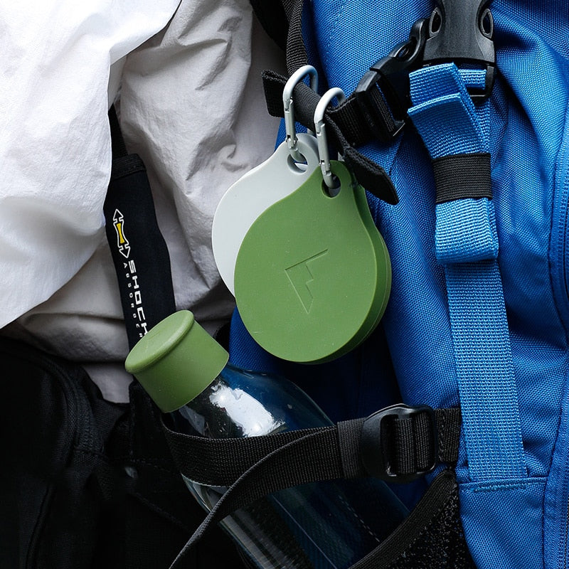outdoor equipment : Opvouwbare Cup - Perfect voor op Reis - Groen in van Pantino