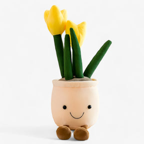 home & garden : Pluche Vetplanten Schattige Charme - Blauw in Geel van Pantino