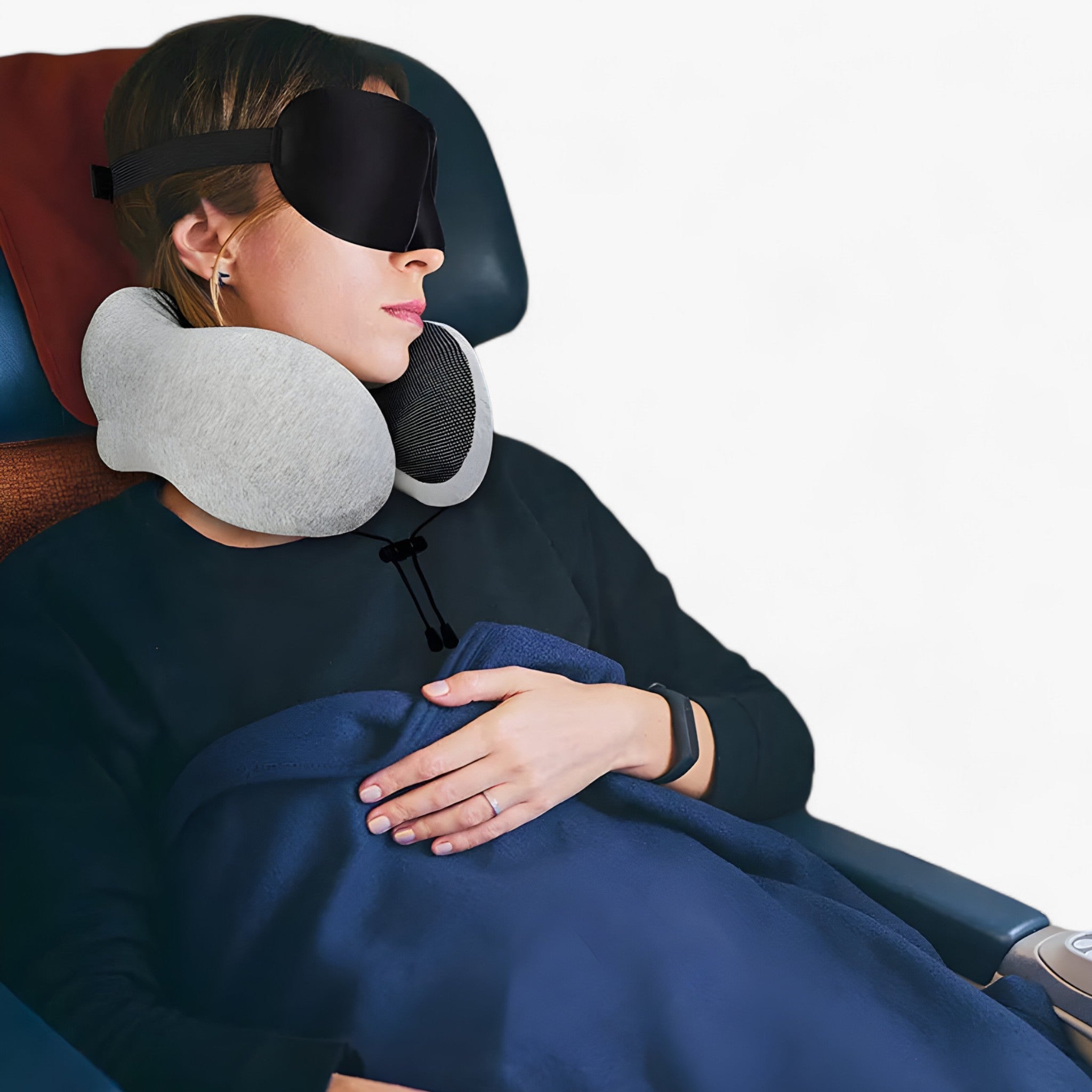 Travel Pillow : CloudRest - U-Vormig Reisekussen - Geheugenschuim voor Neksteun in van Pantino