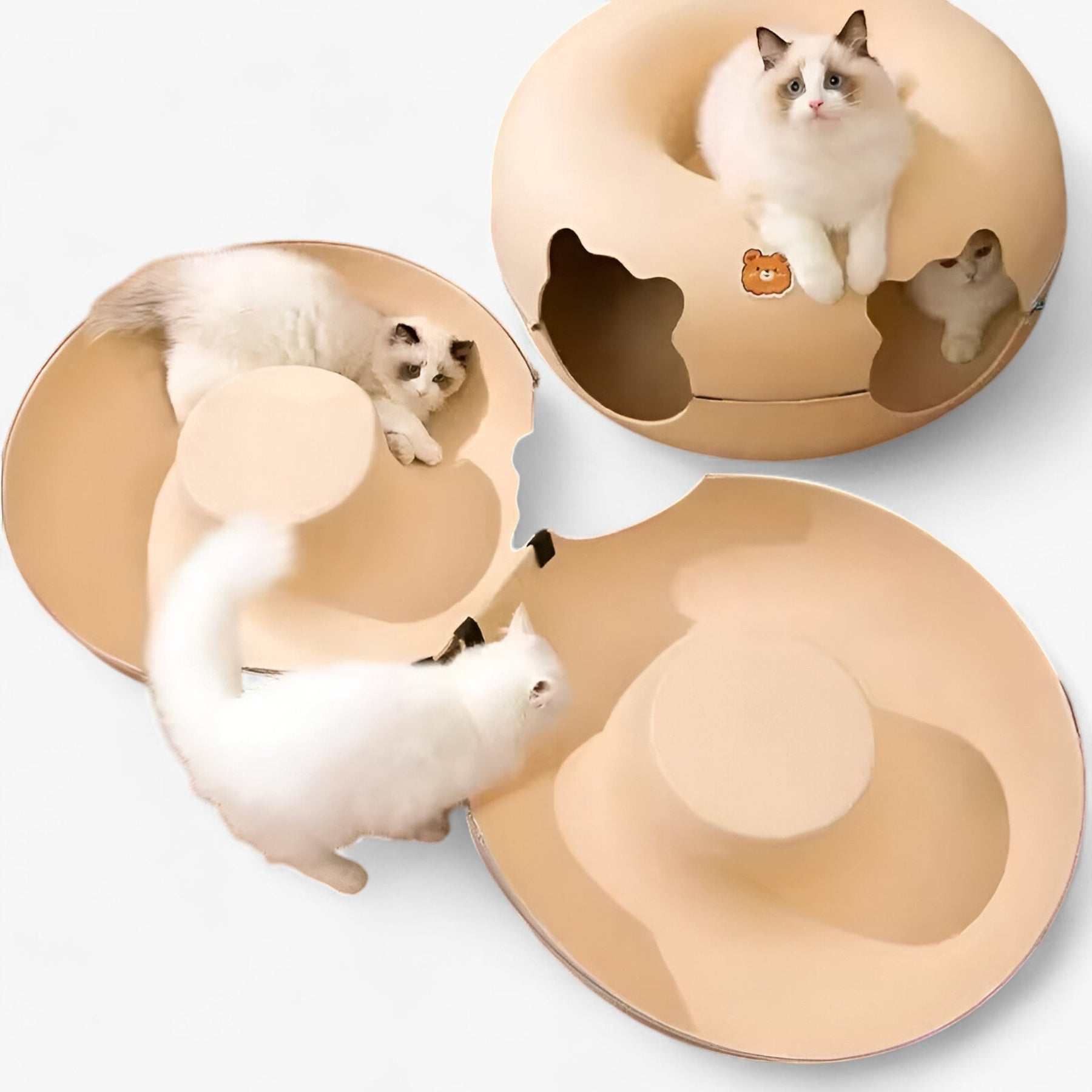 pets : Interactief Tunneltje Speelgoed voor Katten - Grijs in van Pantino