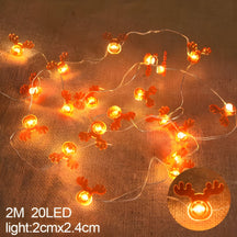 home & garden : TwinkleLights - LED Lichtslinger 20LED - Verlicht Uw Feesten met de Kerstman en Sneeuwvlokken in Elk van Pantino