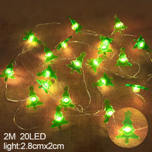 home & garden : TwinkleLights - LED Lichtslinger 20LED - Verlicht Uw Feesten met de Kerstman en Sneeuwvlokken in Boom van Pantino