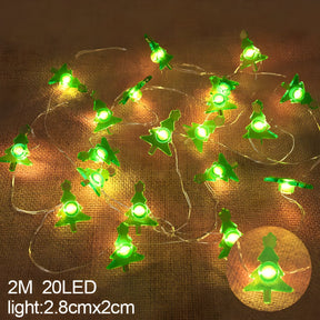 home & garden : TwinkleLights - LED Lichtslinger 20LED - Verlicht Uw Feesten met de Kerstman en Sneeuwvlokken in Boom van Pantino