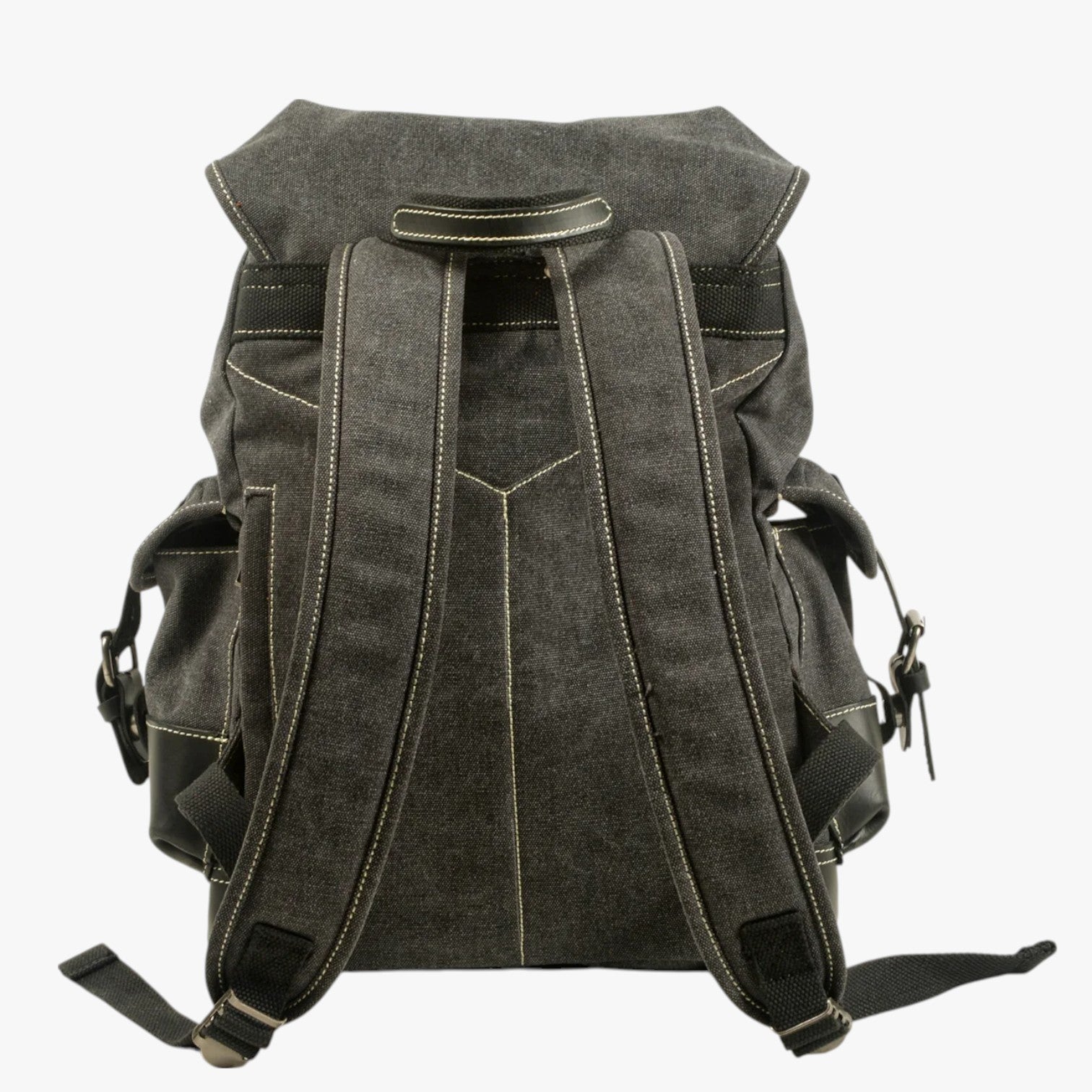 Bags : Heren Wandelrugzak Grote Capaciteit Canvas en Leer in van Pantinoshop