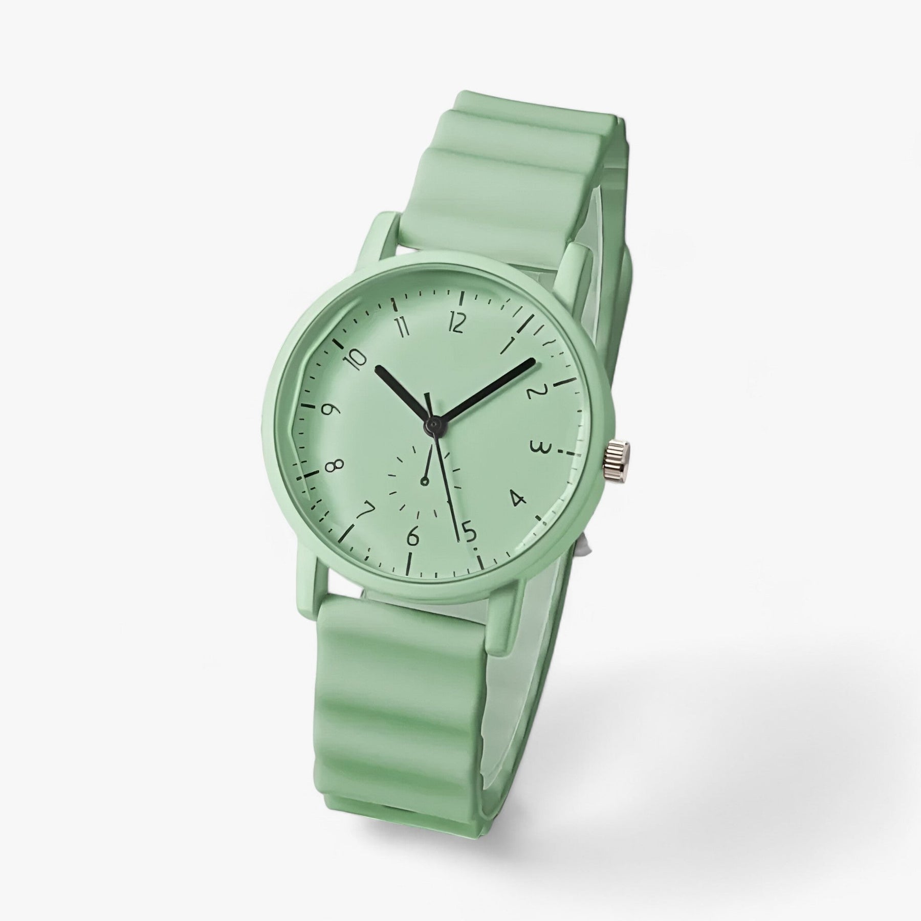 watches : Gelé Horloge Dames - Elegante Siliconenarmband Perfect voor Golf - Beige in van Pantino