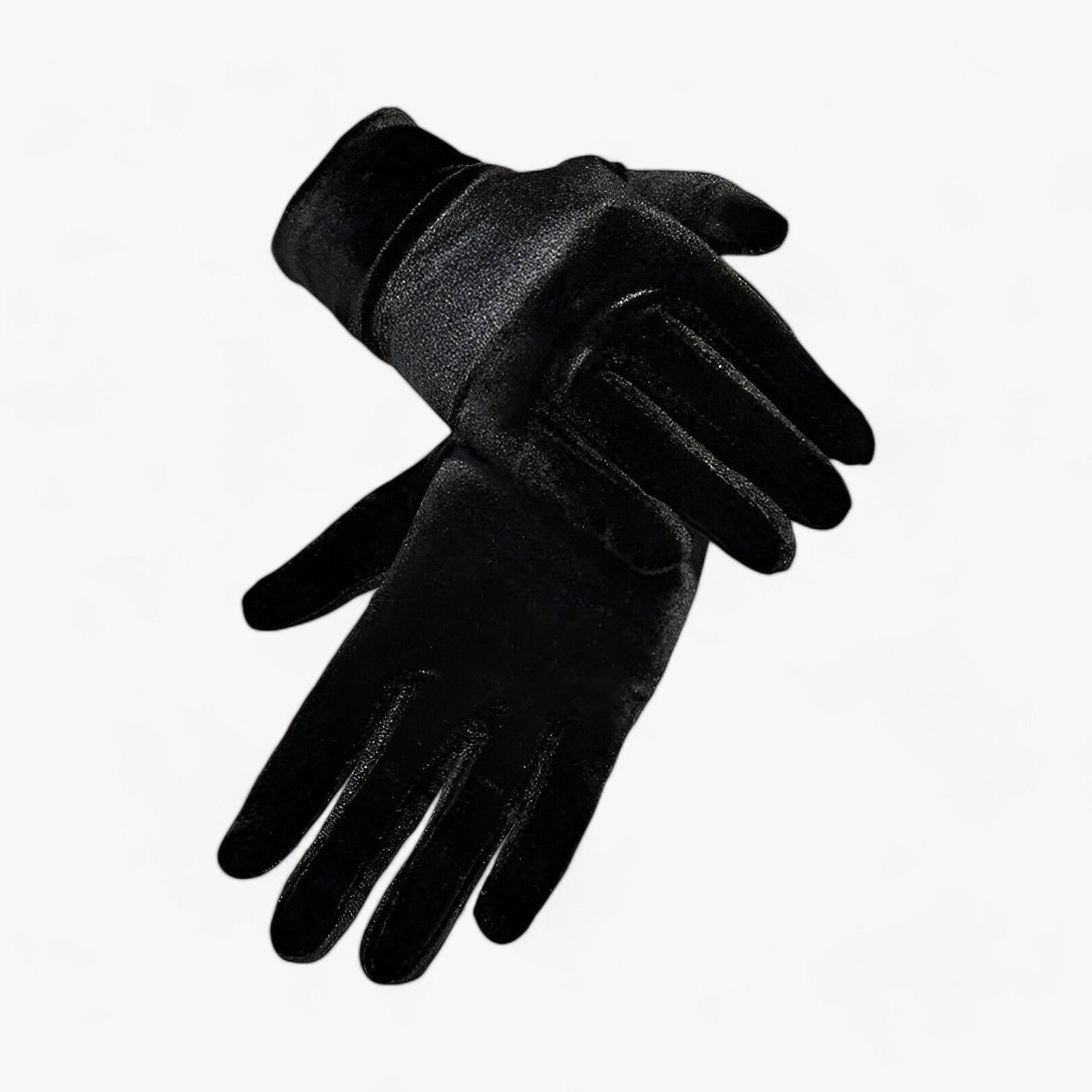 Winter Gloves : Handschoenen Bordeaux - Winterhandschoenen van Fluweel - Zachte en Comfortabele Bescherming voor Alle Vingers in Zwart Één maat van Pantino