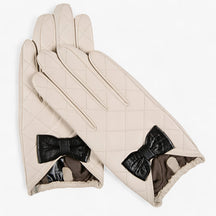 Gloves : Handschoenen Zwart - Chique & Warme Leren - Touchscreen & Comfort in Beige van Pantino
