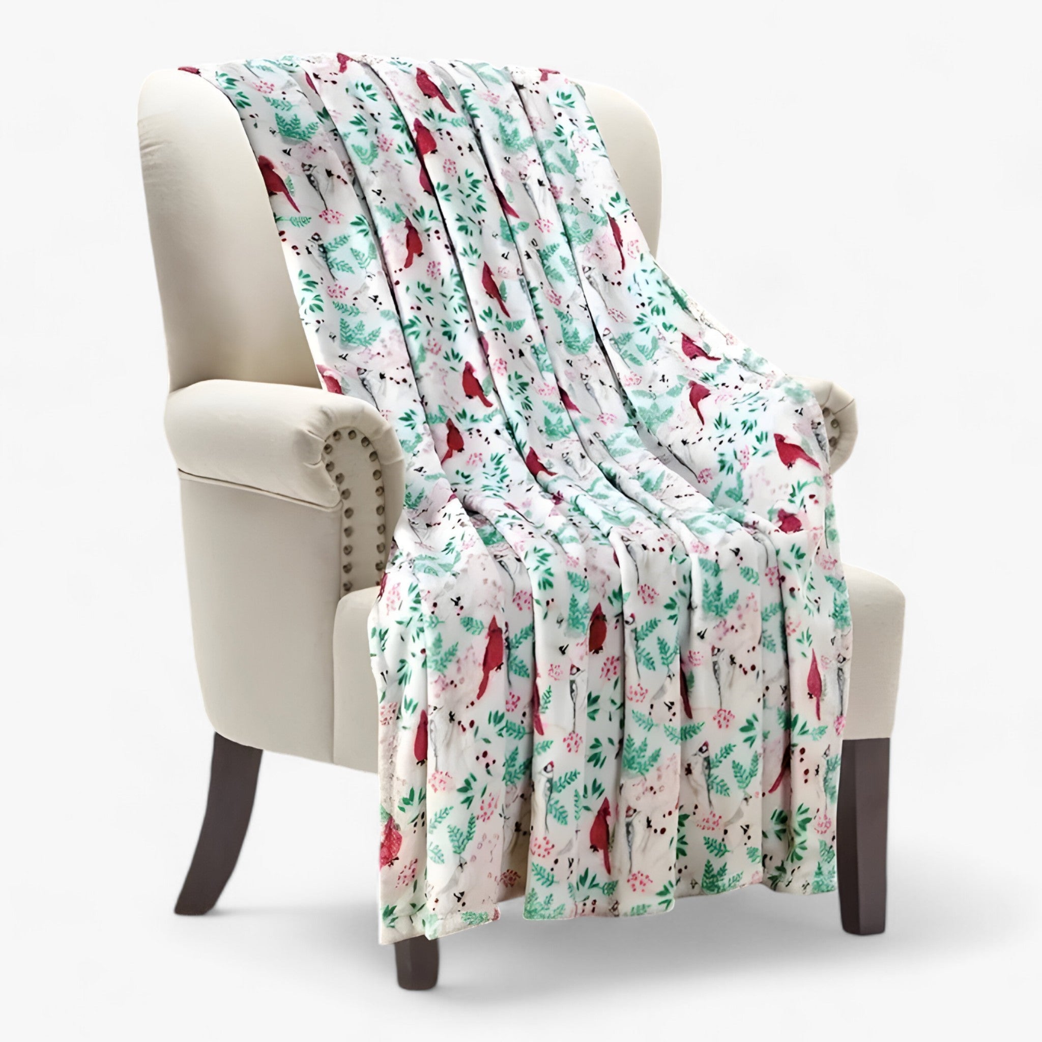 home & garden : Velvy Luxe Kerstdeken van Fleece - Elegante en Gezellige Vakantiedecoratie - Groen in Groen van Pantino