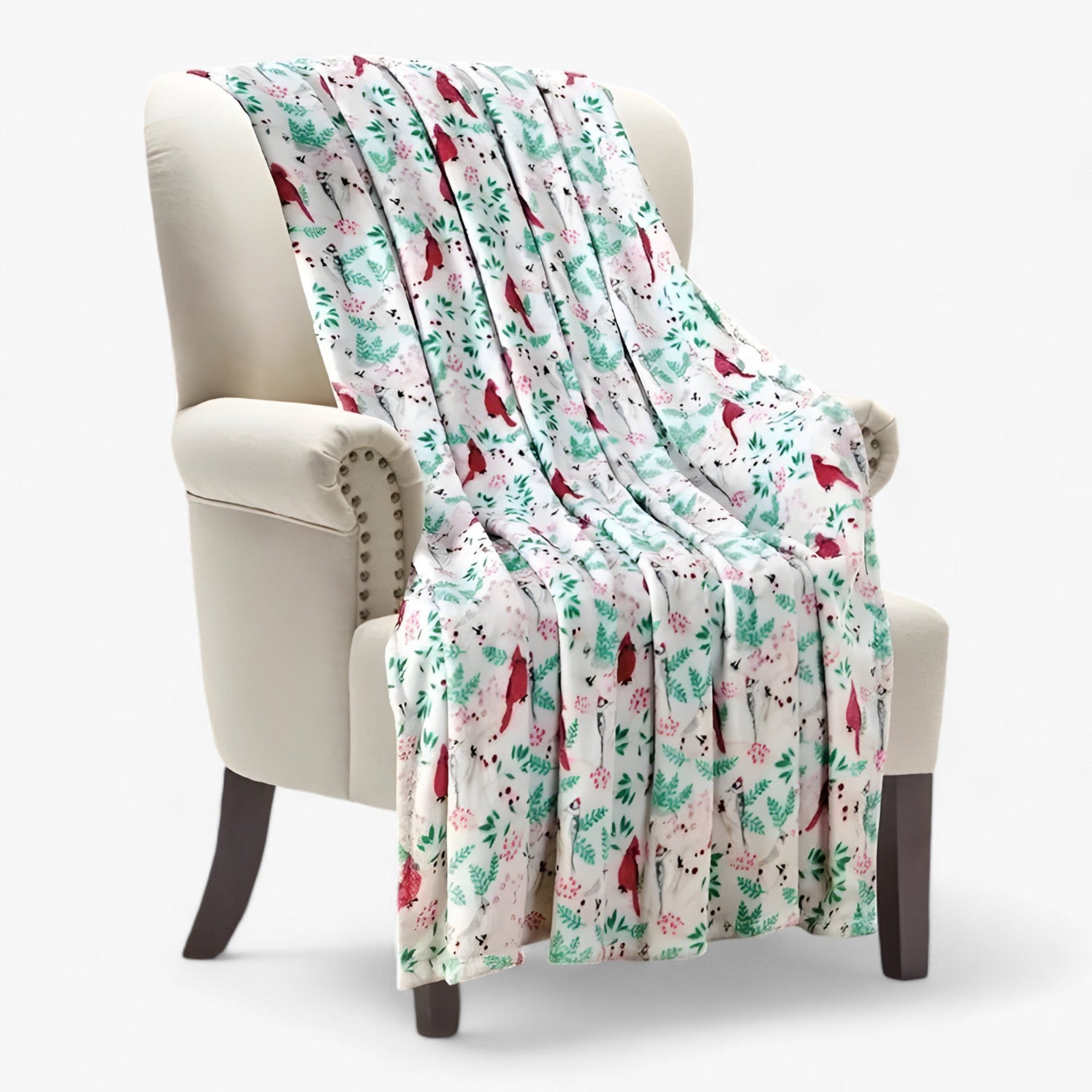 home & garden : Velvy Luxe Kerstdeken van Fleece - Elegante en Gezellige Vakantiedecoratie - Groen in Groen van Pantino