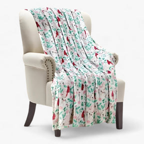 home & garden : Velvy Luxe Kerstdeken van Fleece - Elegante en Gezellige Vakantiedecoratie - Groen in Groen van Pantino