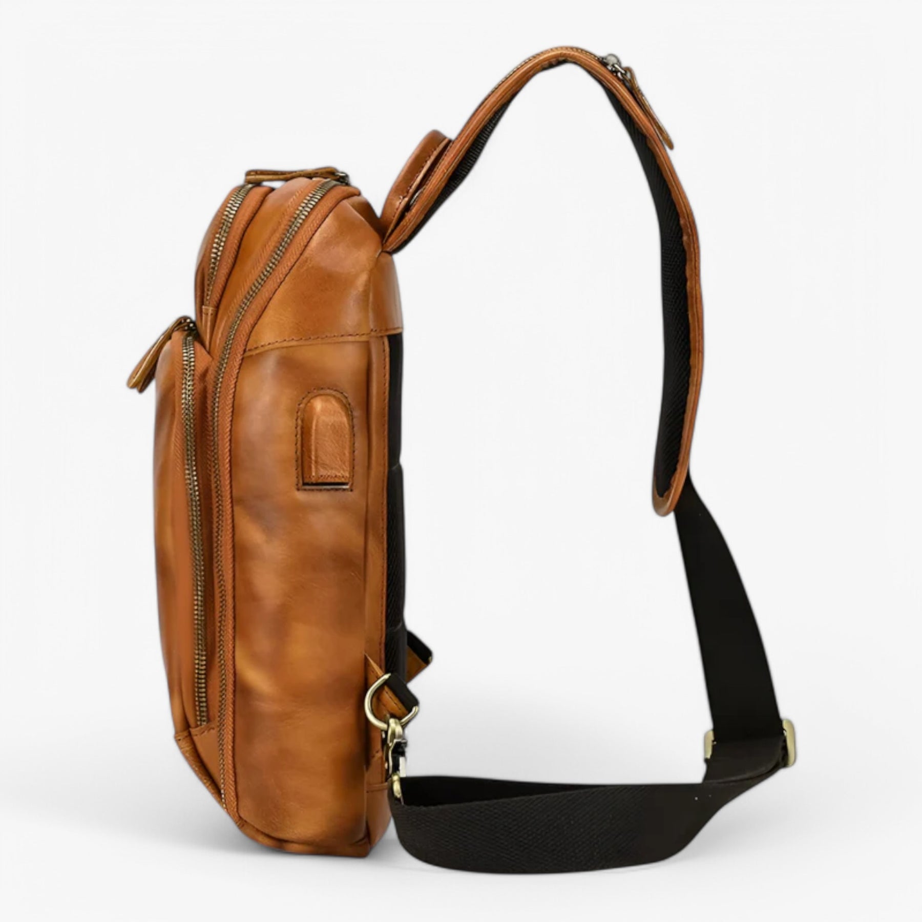 bags : Modern en Functioneel Heren Leder - Bruin in van Pantino
