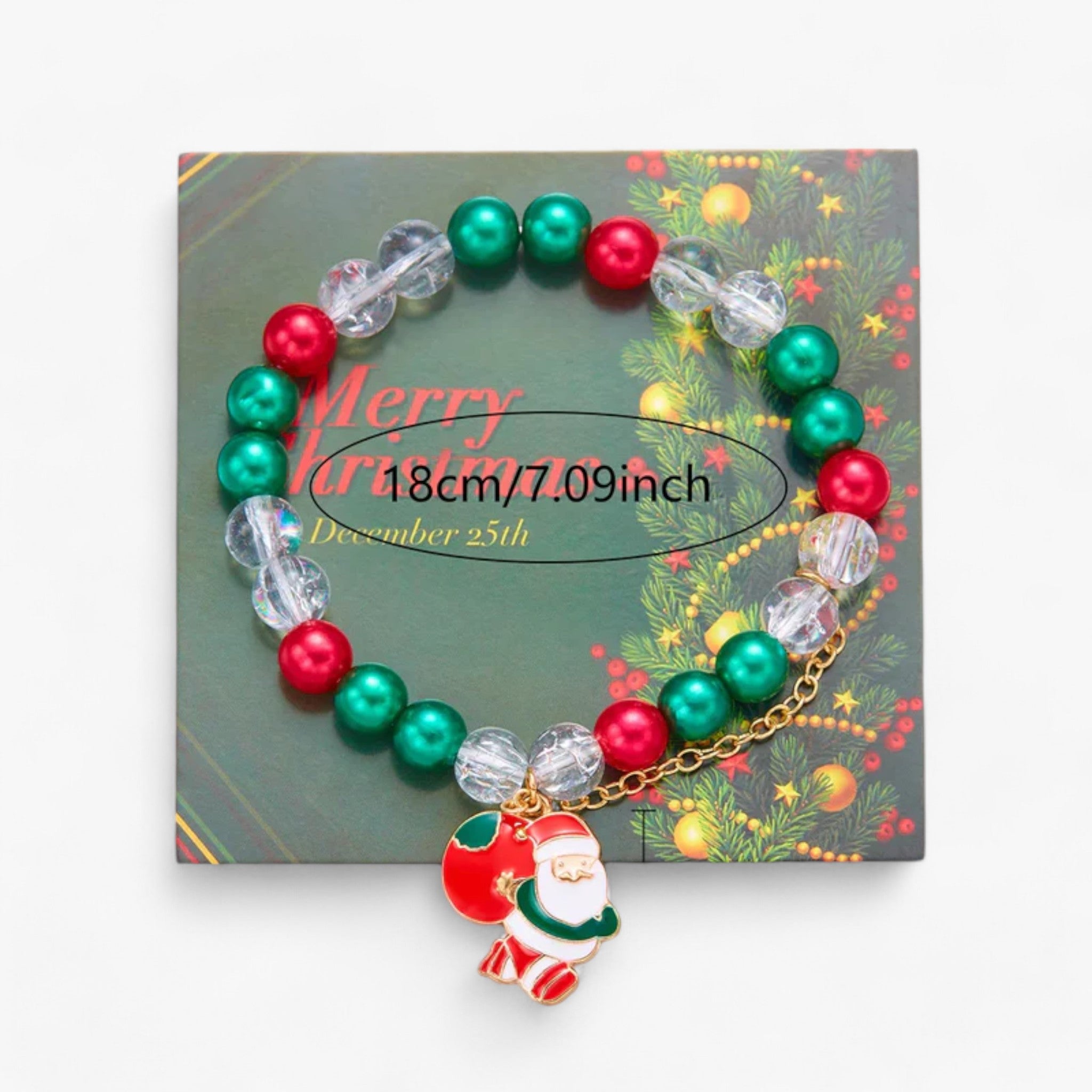 Bracelet : Armband Dames Groen - Feestelijke Sieraden - Armbanden van Rode en Harsparels in 9 van Pantino