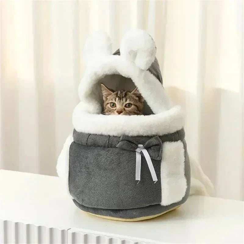 pets : Katten Draagtas - Diamantfluweel Veilig Comfortabel - Fluweel in van Pantino