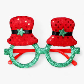 Party Glasses : Bril Heren - Feestelijke Celebrant - Kerstbril met Kerstman, Kerstboom en Sneeuwman in S van Pantino