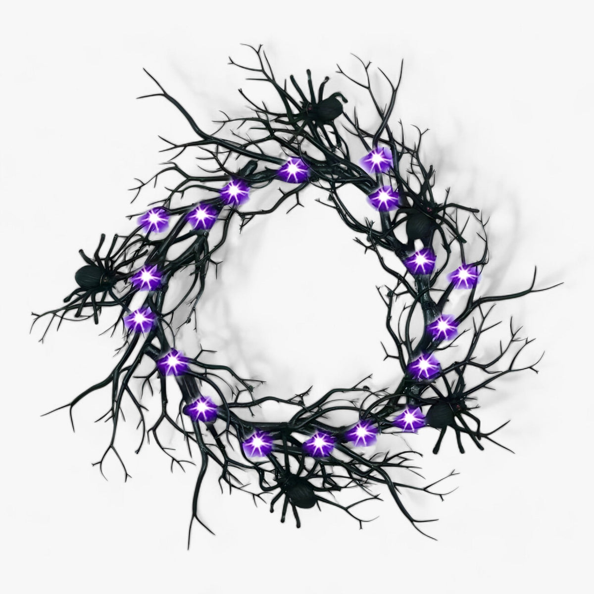 home & garden : Halloween Fleermuis en Spin Decoratie - Angstaanjagende LED voor Deuren en Ramen - Paarse Vleermuis in Paarse vleermuis van Pantino