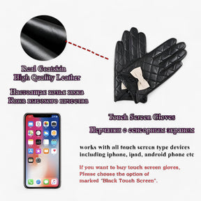 Gloves : Handschoenen Zwart - Chique & Warme Leren - Touchscreen & Comfort in van Pantino