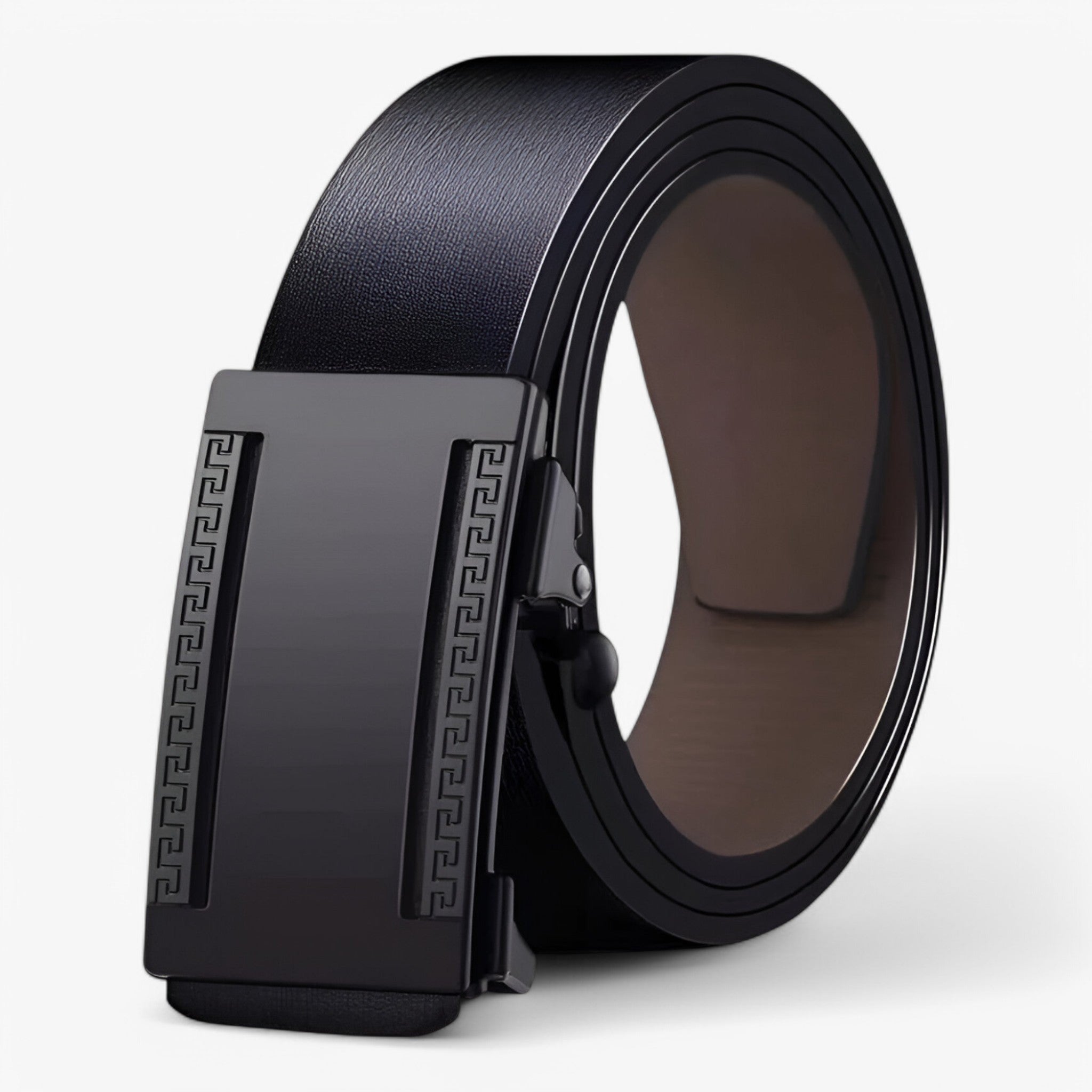 Belt : Riem Heren Zwart - Leren in Zwart 1 van Pantino