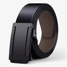 Belt : Riem Heren Zwart - Leren in Zwart 1 van Pantino